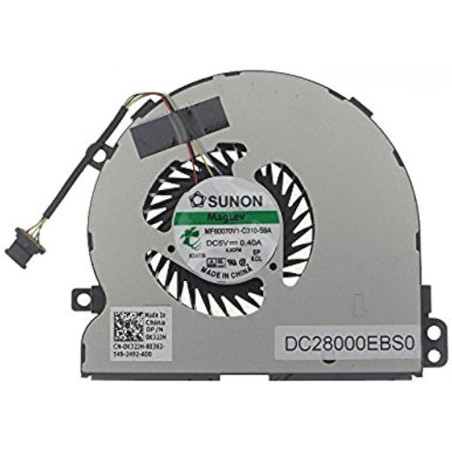 VENTILADOR DELL LATITUDE 3450, 0K32JH, K32JH, DC28000EBS0
