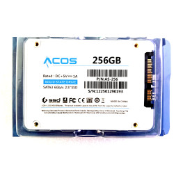 DISCO SOLIDO 256GB, ACOS, 2.5¨, SATA 3, 6BG/S