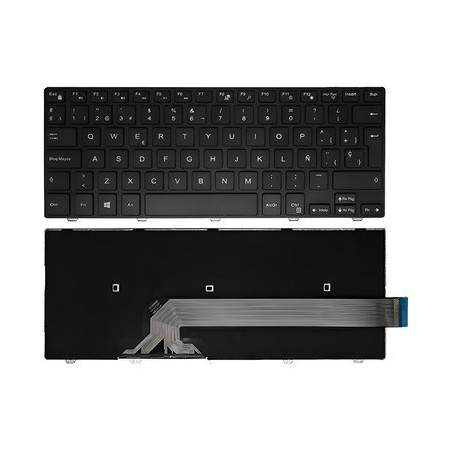 TECLADO DELL INSPIRON 14 3462, 3465, 3467, 3468, 3473, 3476, 14-3000, 3441, 3442, 3443 , 47125AK1, PK1313P4A09, FDKH0, 0FDKH0