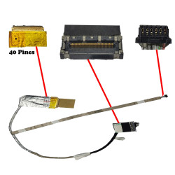 CABLE DE VIDEO  Cq43 430 431 435 436 G43 Cq57350406Y00-11C-G, 350406U00-600-G