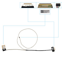 CABLE DE VIDEO HP 15BW, BS, DC02002Y000, 924932-001